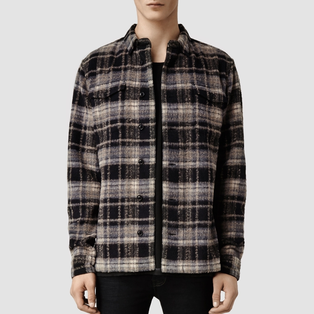 All Saints Wool Button Up